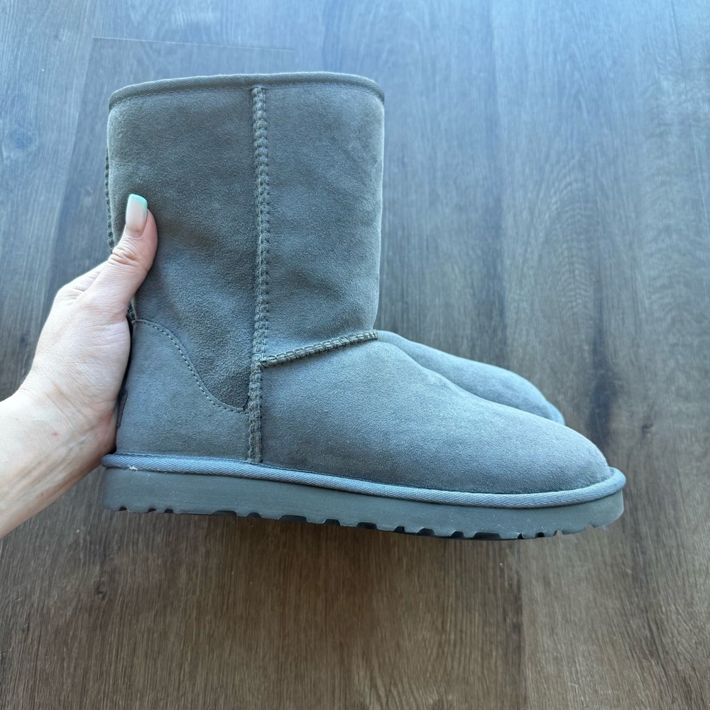 New UGG Gray Suede Classic Boots